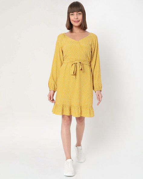 Vero moda yellow outlet dress