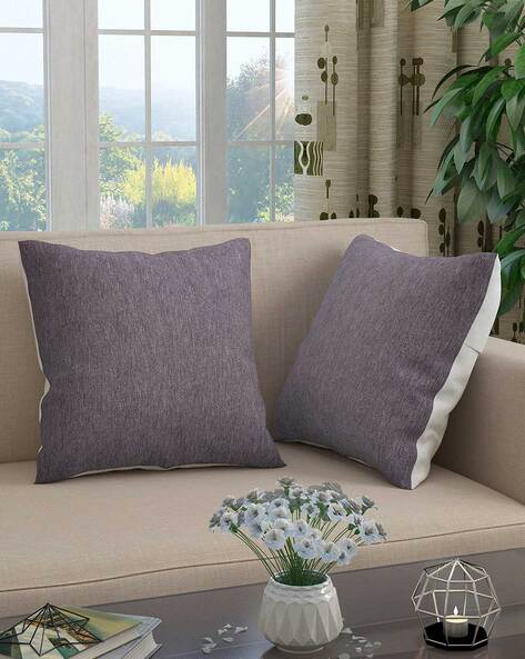 Grey and hotsell purple cushions