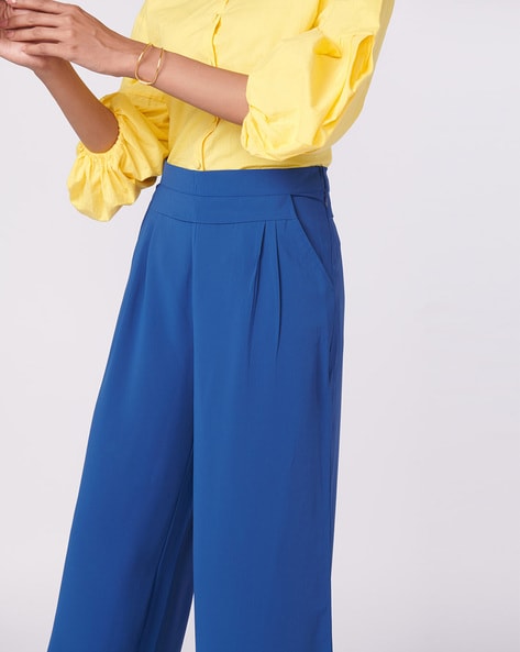 Boden Clean Wide Leg Trousers, Red at John Lewis & Partners