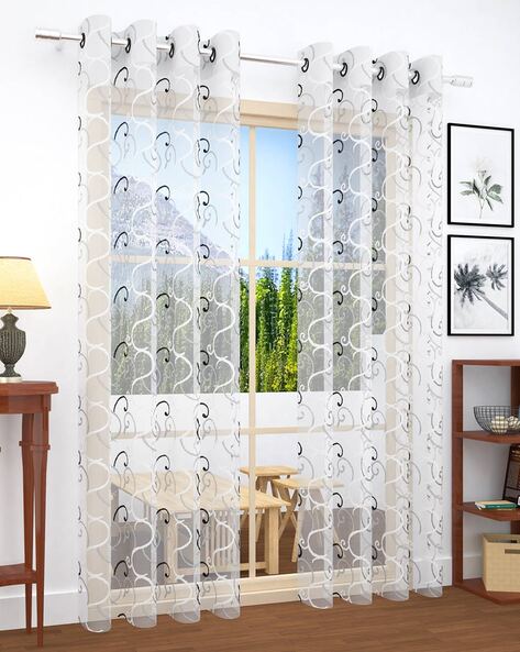 Buy White Curtains & Accessories for Home & Kitchen by Story@home Online