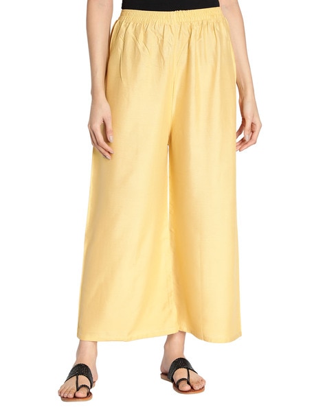 Ankle Length Elasticated Waist Palazzos Price in India