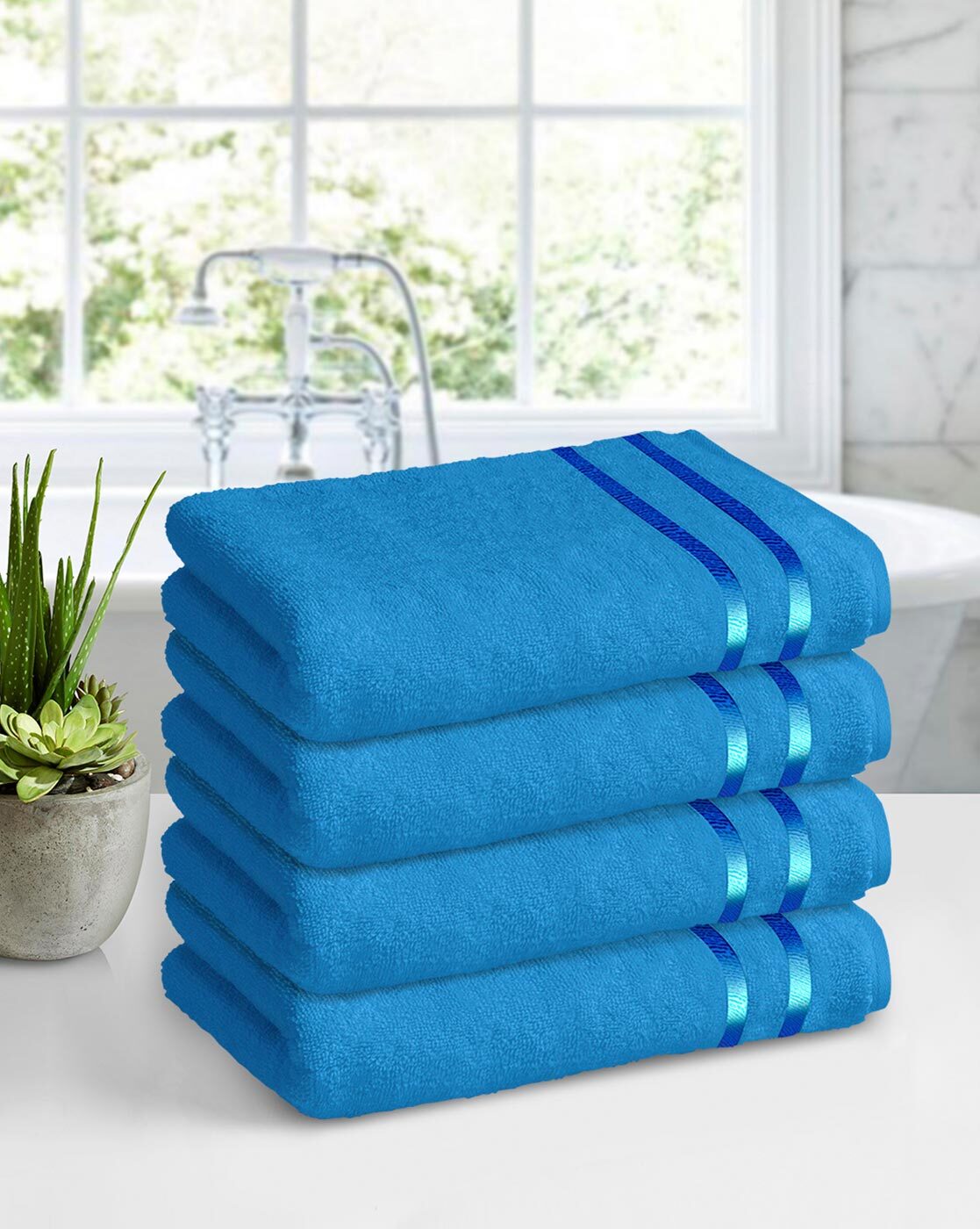 Buy Blue Towels & Bath Robes for Home & Kitchen by Story@home Online