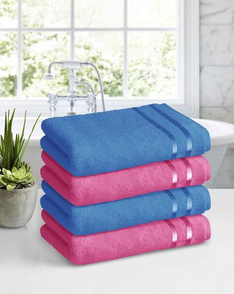 Blue and pink towels sale