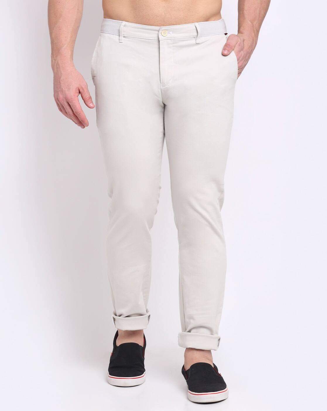 Buy Beige Trousers \u0026 Pants for Men by 