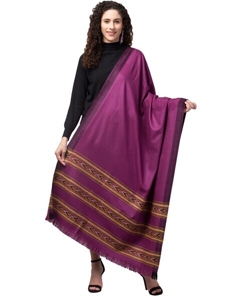 Woolen Shawl with Fringes Price in India