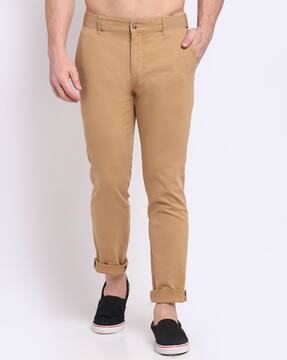Buy Khaki Trousers \u0026 Pants for Men by 