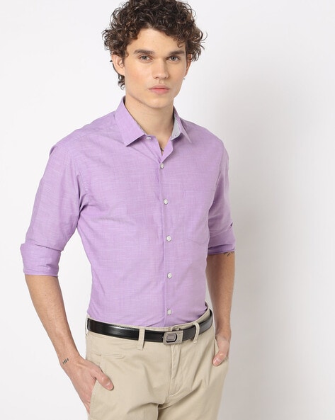 Slim Fit Shirt with Patch Pocket