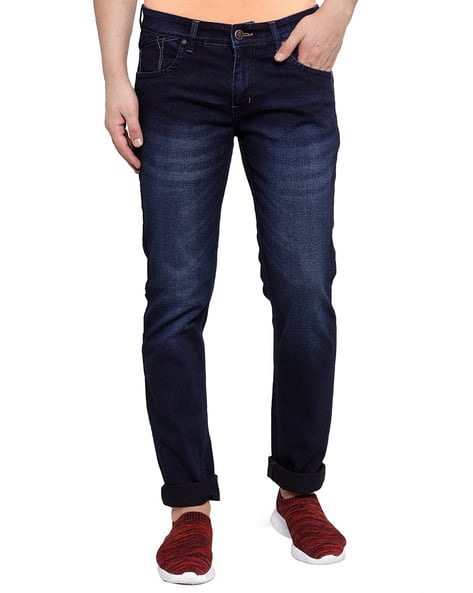 Men Mid-Wash Slim Fit Jeans - Main Image