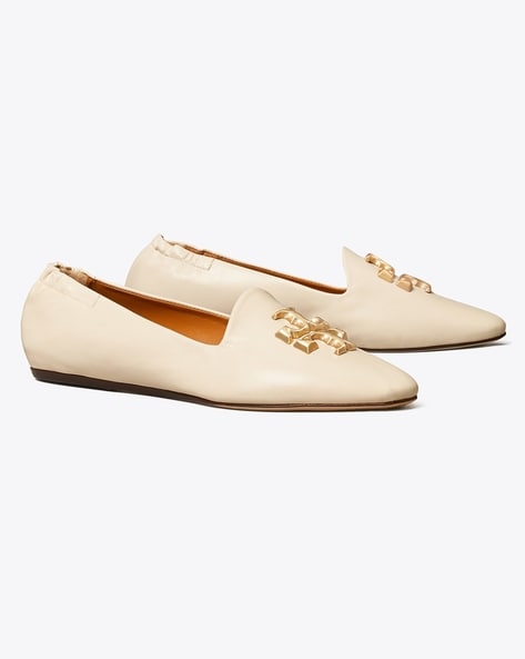 Buy Tory Burch Eleanor Slip-On Shoes with Metal Accent | Pink Color Women |  AJIO LUXE