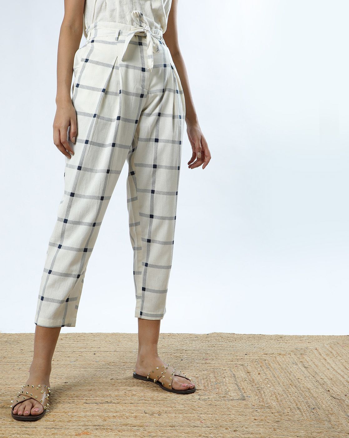 Naadam Cashmere Women's Cashmere Checkered Jacquard Pant – saintbernard.com