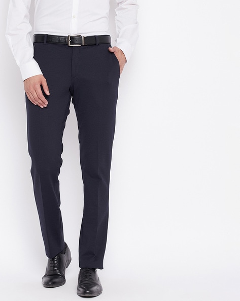 Buy Navy Blue Trousers  Pants for Men by Cantabil Online  Ajiocom