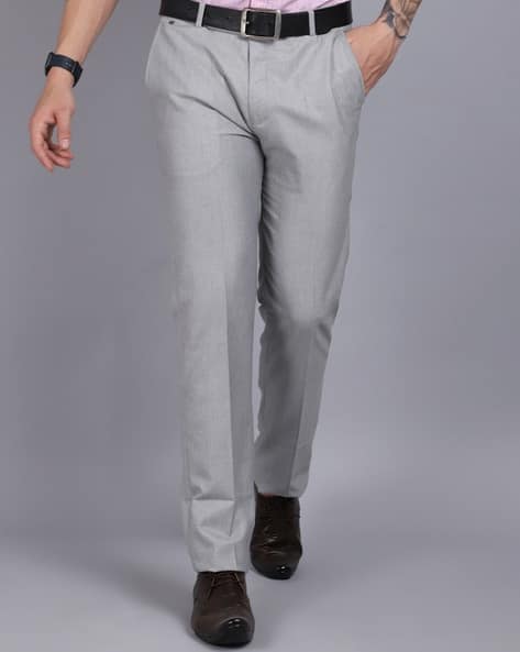 Buy Light Grey Trousers \u0026 Pants for Men 