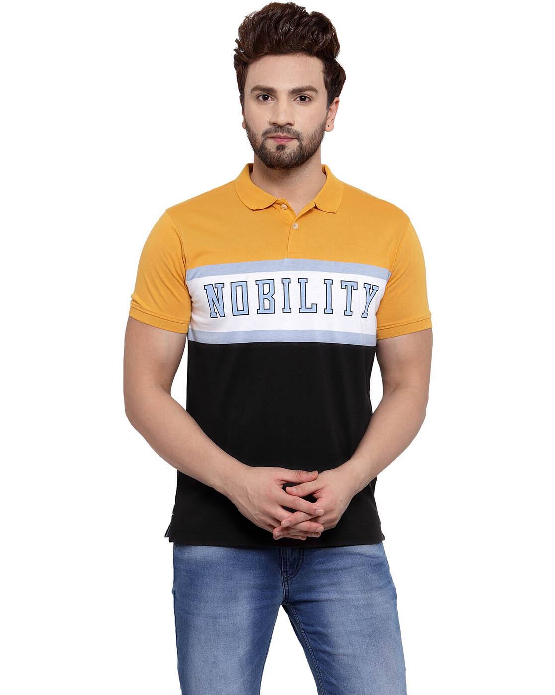 Buy Yellow Tshirts for Men by Cantabil 