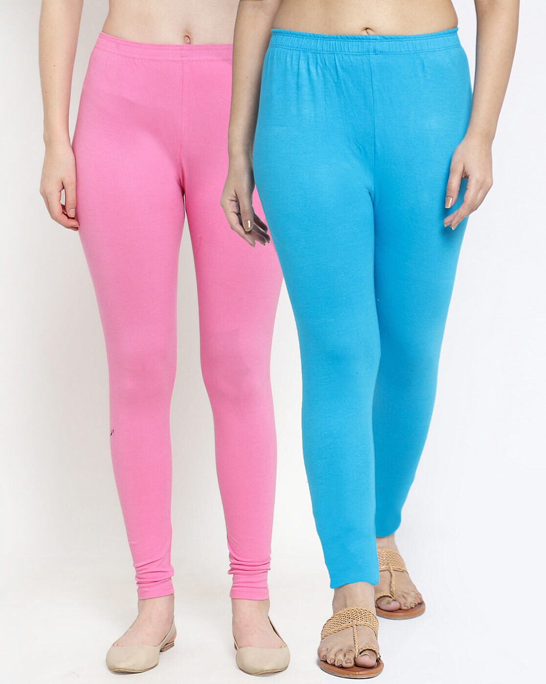 Neon Blue and Hot Pink Ombré Shade Color Fade Leggings by PodArtist |  Society6