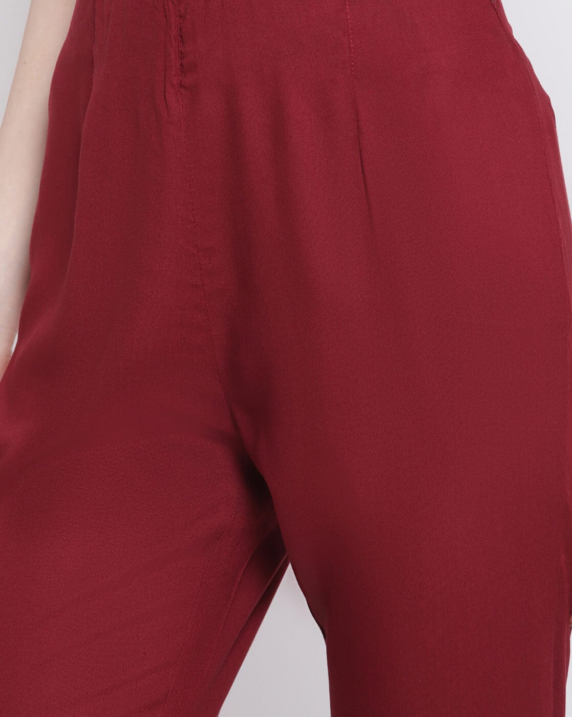 Buy Maroon Pants for Women by Cantabil Online