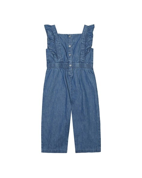 GOOD AMERICAN Denim Jumpsuit in Soft Pink | Endource