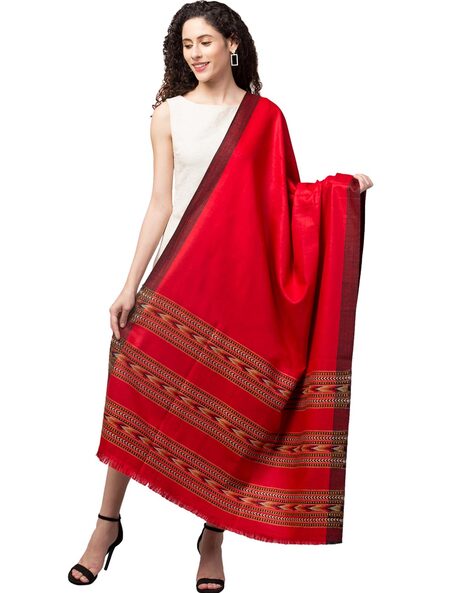 Woolen Shawl with Fringes Price in India