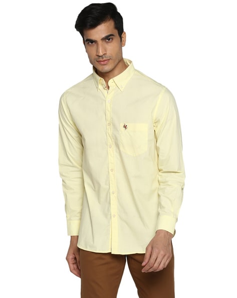 lemon yellow shirts for men