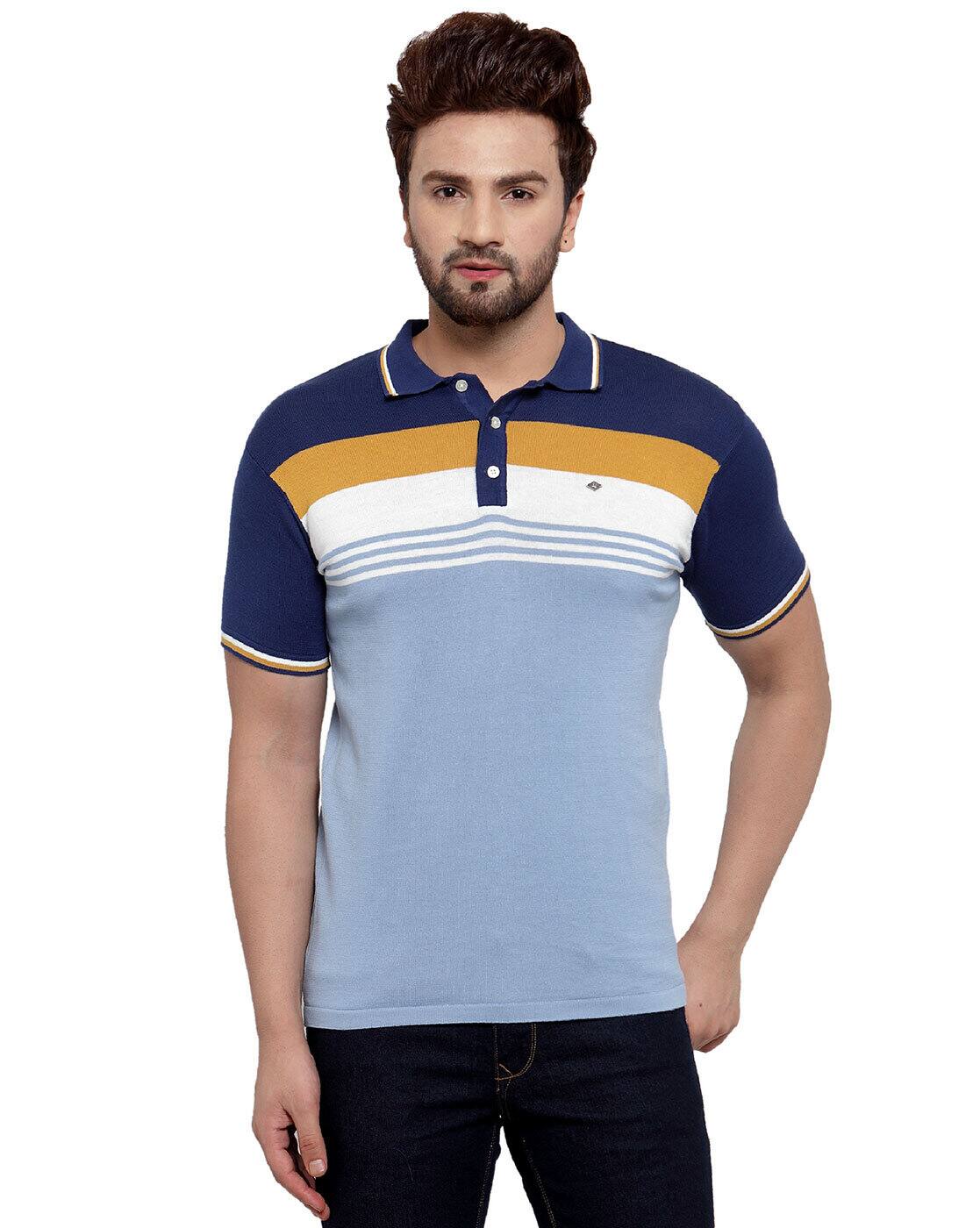 Buy Blue Tshirts for Men by Cantabil 