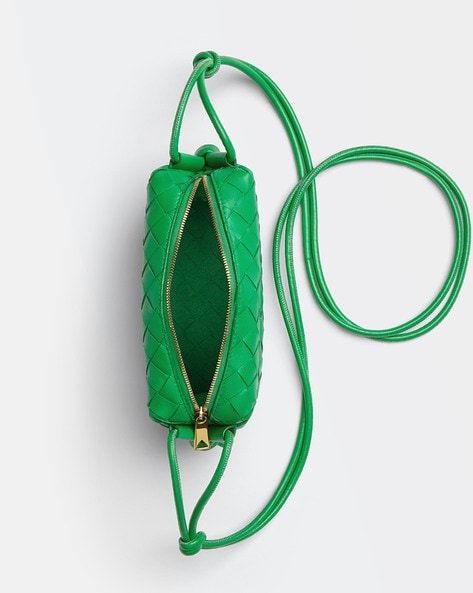 Bottega Veneta Mini Loop Cross Body Bag - Green for Women