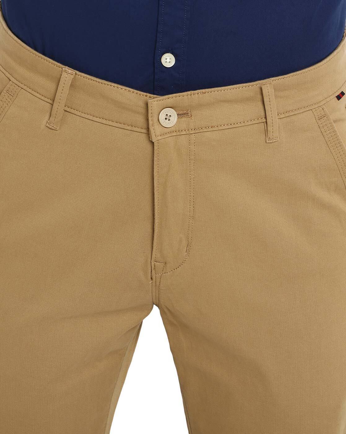 Buy Khaki Trousers \u0026 Pants for Men by 