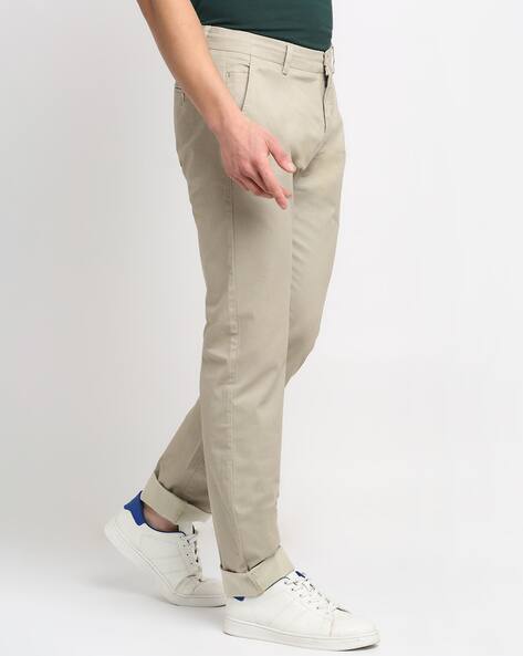 Buy Cream Trousers \u0026 Pants for Men by 