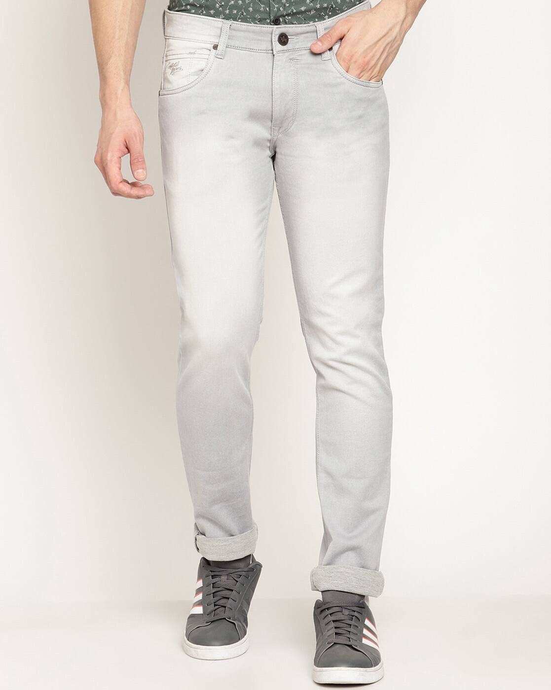 Buy Silver Jeans for Men by Cantabil 