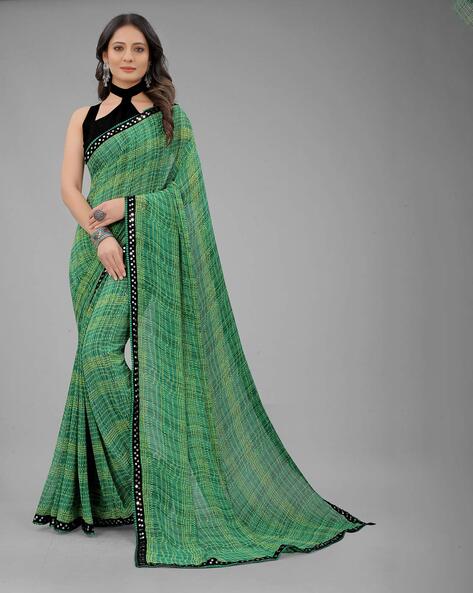 Buy Green Sarees for Women by Dwini Online