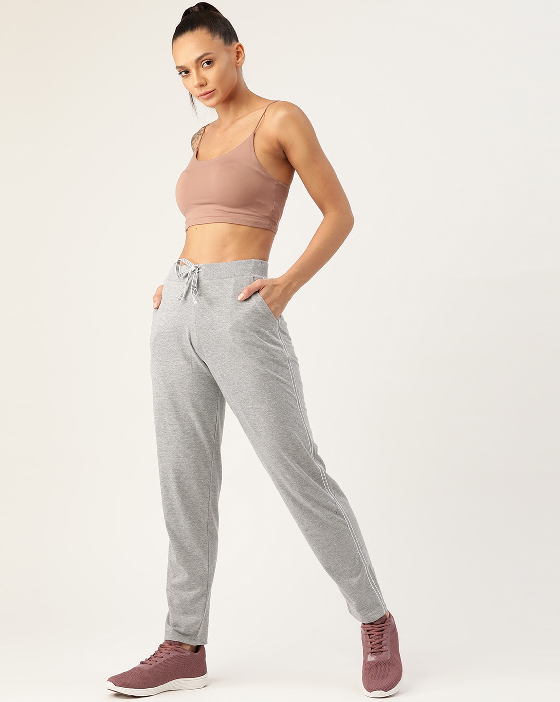 Buy Grey Track Pants for Women by Femea Online