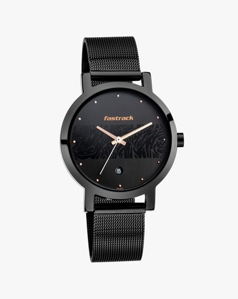 Fastrack black colour on sale watch