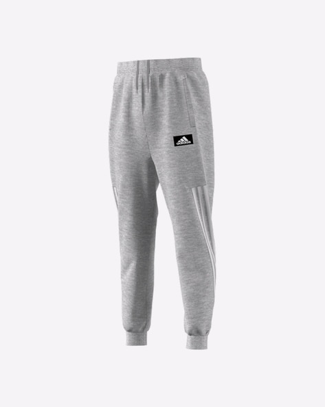 Boys grey best sale adidas joggers