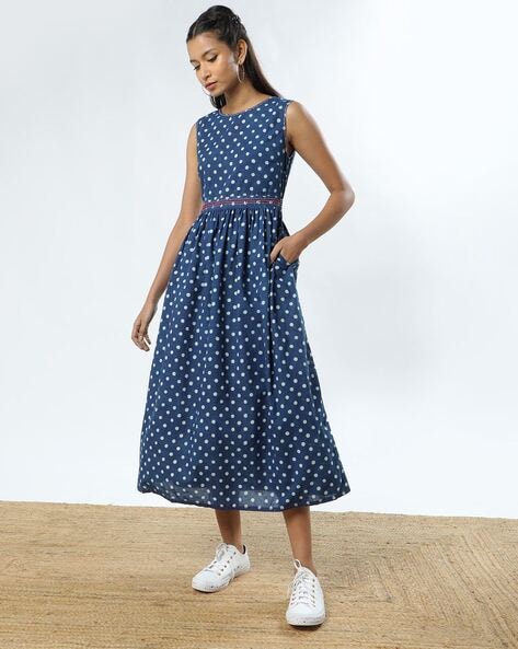 ladies polka dot dresses