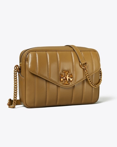 Tory Burch, Bags, Tory Burch Tan Double Zip Crossbody Bag