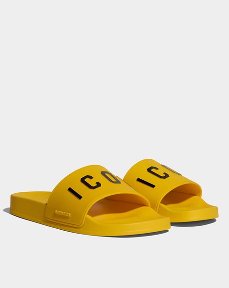 Icon Embossed Beach Slides