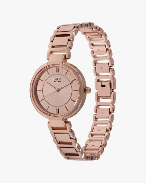 Titan rose gold watch on sale price