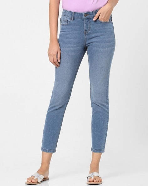 ISCENERY BY VERO MODA Women High-Rise Skinny Lightly Washed Jeans