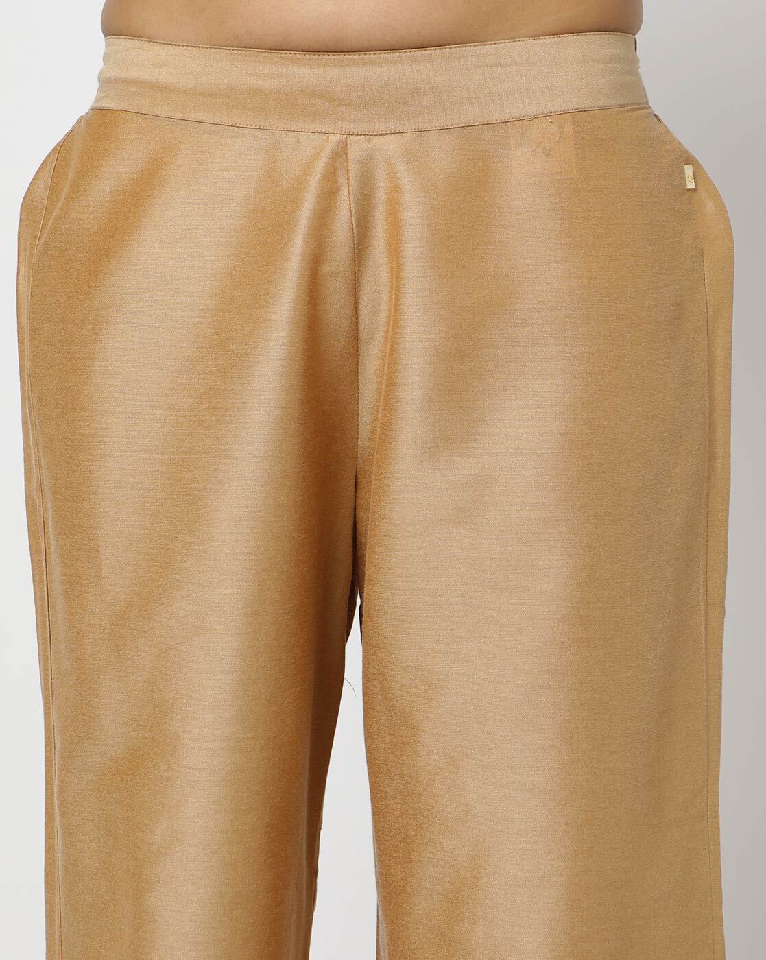 Buy Gold-Toned Pants for Women by AVAASA MIX N' MATCH Online