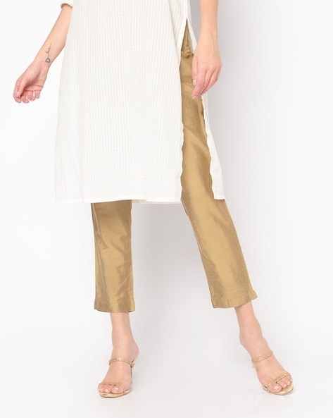 Slim Fit Straight Pants Price in India