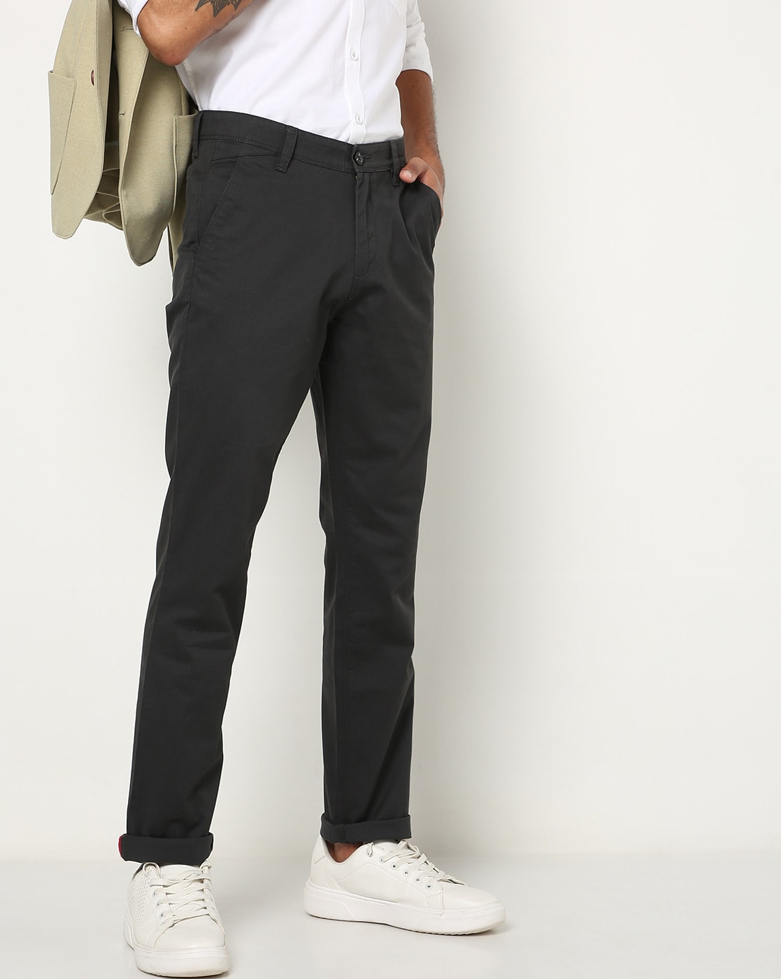 ARROW Slim Fit Men Black Trousers - Buy ARROW Slim Fit Men Black Trousers  Online at Best Prices in India | Flipkart.com