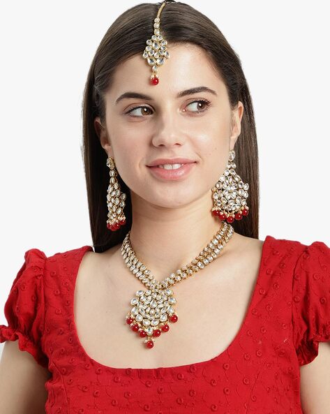 Indian Bridal Jewelry Sets: Buy Bridal Indian Jewelry Online | Utsav Fashion