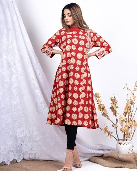 A line outlet flared kurtis