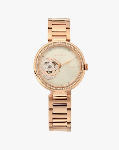 Titan ladies clearance rose gold watches