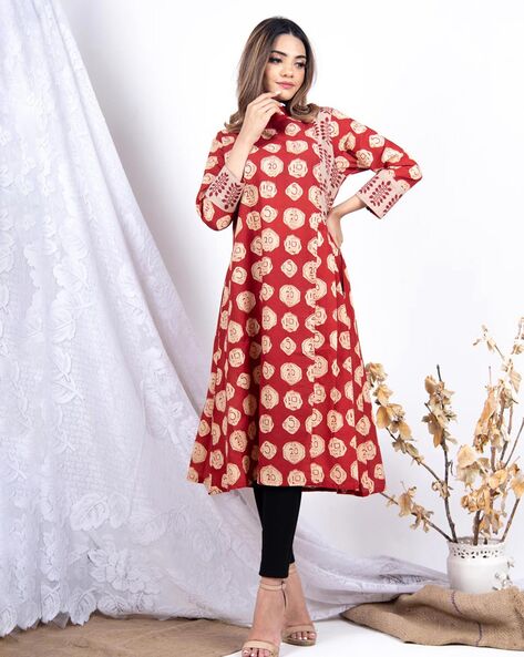 A line hot sale flared kurtis