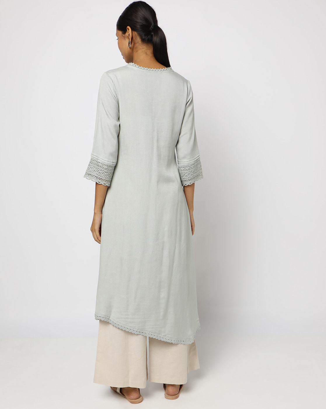 Buy Folksong By W Red Cotton A Line Kurta for Women Online @ Tata CLiQ