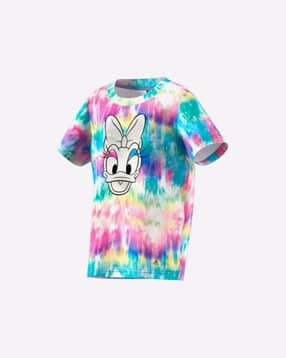 adidas kids Daisy Duck Print Crew-Neck T-shirt-picture-47