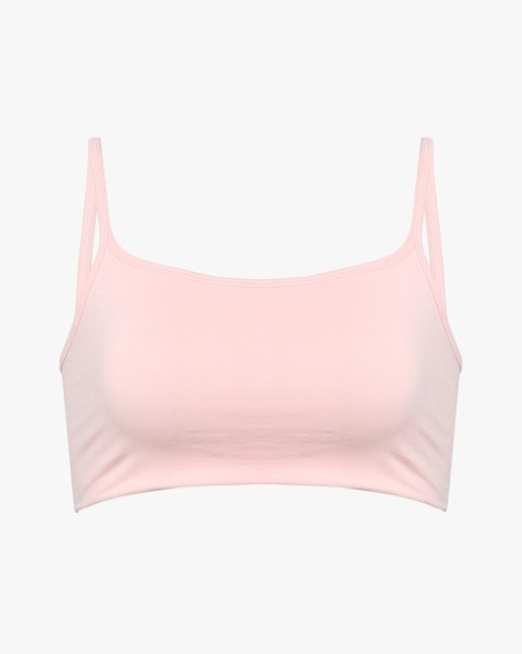 Beginners Plain 32C Light Pink Cotton Non Padded Bra at Rs 280