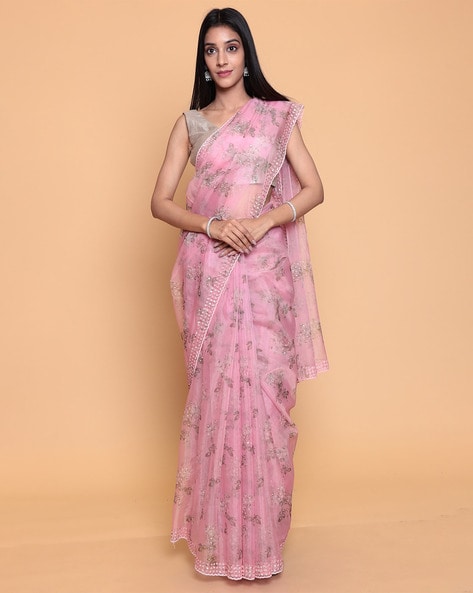 Buy Mustard Sarees for Women by Ri-wah Online | Ajio.com