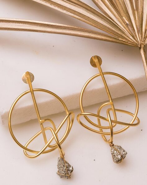 Petite 0.70 ctw Ceylon Blue Sapphire Diamond Earrings in 14k yellow gold  (SSE-5107)