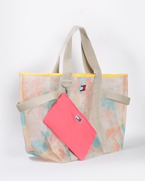 Women's Graffiti Clear Tote Bags with Pouch - ROMY TISA