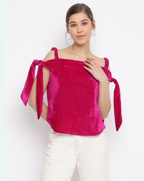 Buy Magenta Tops for Women by Mayra Online